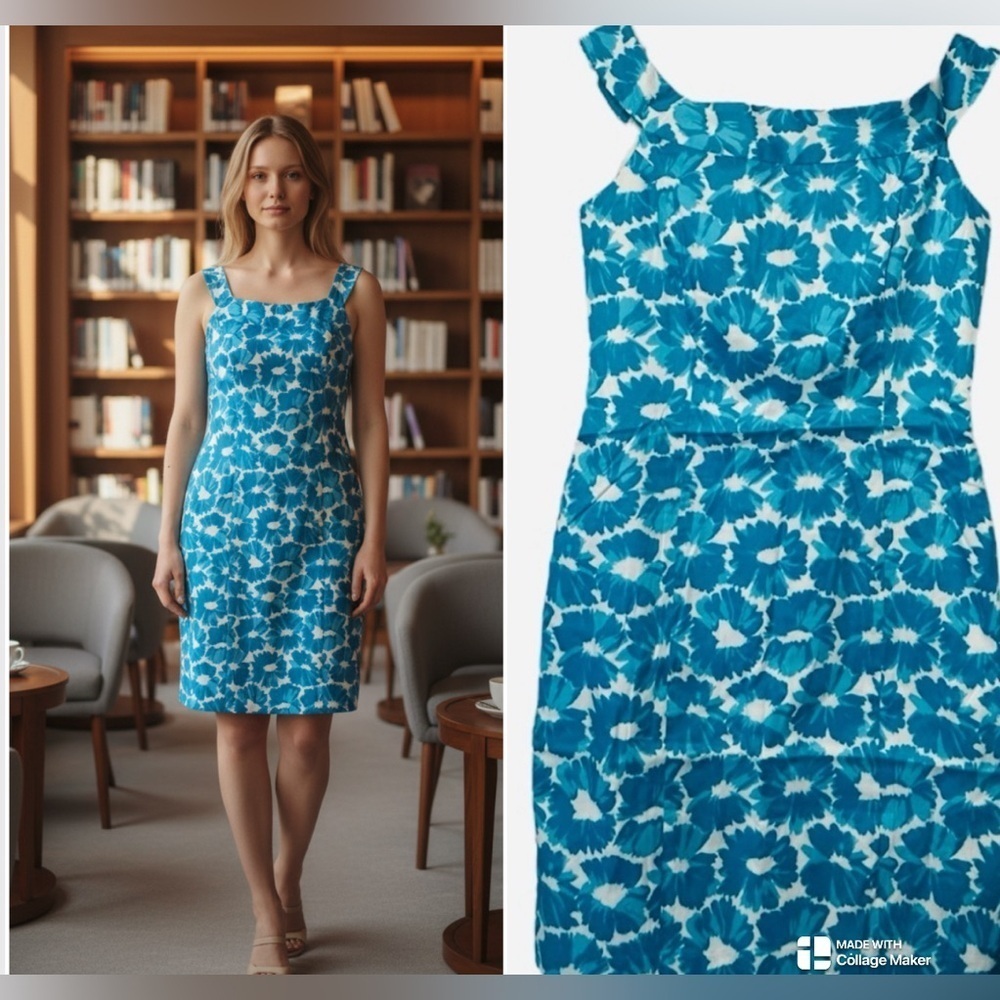 Milly of New York floral boatneck dress